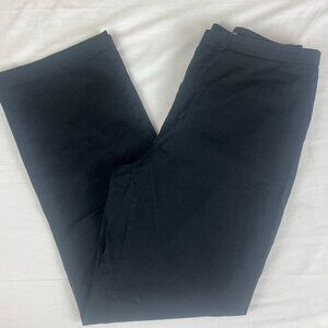 Dockers Straight Leg Pants Size 12 Black, Stretch, Front Zip with Hook Closure